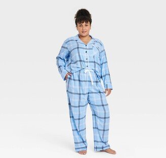 Women's Plaid Flannel Matching Family Pajama Set - Wondershop™ Blue