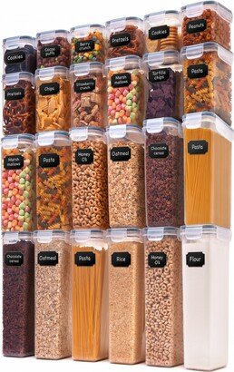 Cheer Collection Air Tight Food Storage Container, 24 Pack