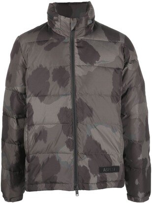 Camouflage-Print Padded Jacket-AA