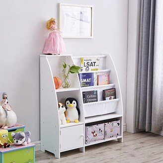 IGEMAN Kids Large Capacity with Cute Design Bookshelf, Muti-Use Storage Shelf