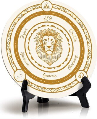 Leo Zodiac Circle Table Sign |