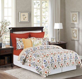 Victoria`s Garden Floral Quilt Bedding Collection