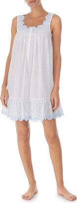 Embroidered Lace Cotton Chemise