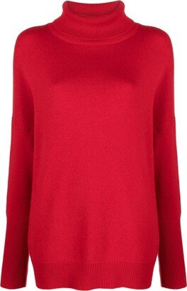 The Relaxed roll-neck cashmere jumper-AA