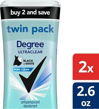 Ultraclear Black + White Pure Clean 7-Hour Antiperspirant & Deodorant - .6oz/pk