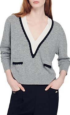 Alisson Two Tone Trim Sweater