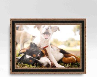 CustomPictureFrames.com 12x14 Frame Gold Real Wood Picture Frame Width 1.75 inches | Interior