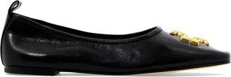 Eleanor Logo Plaque Ballet Flats