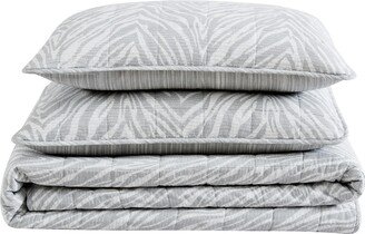 Closeout! Urban Zebra 3 Piece King Quilt Set