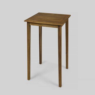 Polaris Acacia Wood Square Bar Table Teak