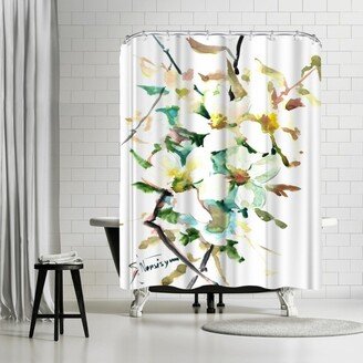 71 x 74 Shower Curtain, Dogwood Flowers 2 by Suren Nersisyan