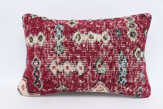 Antique Pillows, Kilim Pillow Cases, Covers, Red Pillow, Rug Cushion Case, Mid Century Throw 4370