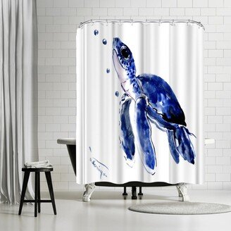 71 x 74 Shower Curtain, Baby Sea Turtle by Suren Nersisyan