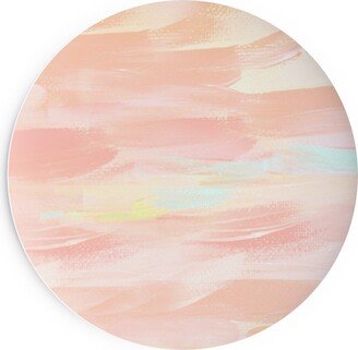 Salad Plates: Paint Dabs - Peach Salad Plate, Pink