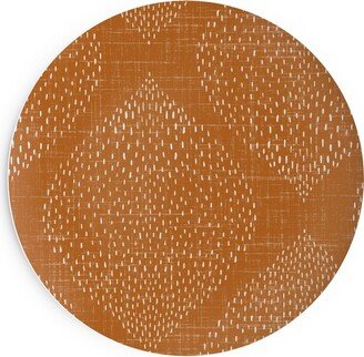 Salad Plates: Minimalist Ogee - Burnt Orange Salad Plate, Orange