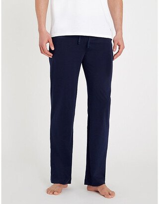 Mens Cruise Navy Cotton-jersey Pyjama Bottoms