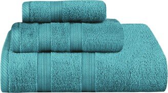 Smart Dry Zero Twist Cotton 3-Piece Assorted Towel Set