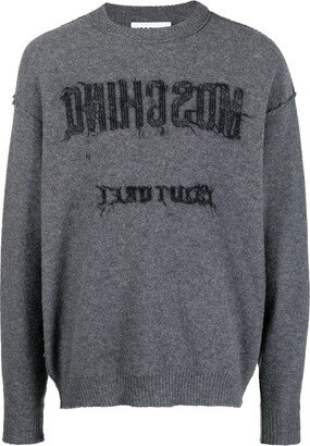 Logo-Embroidery Virgin Wool Jumper