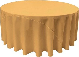 Round Polyester Poplin Tablecloth - Gold Choose