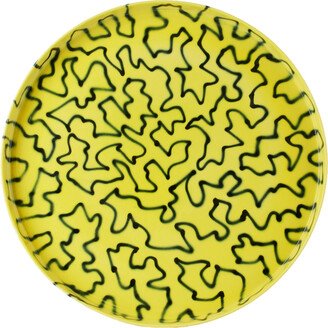 FRIZBEE CERAMICS Yellow Extra Large Pizza Tray