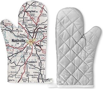 Nashville Map Oven Mitt - Gift Airbnb Kitchen