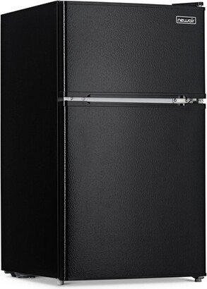 3.1 Cu. Ft. Compact Mini Refrigerator with Freezer, Can Dispenser, Crisper Drawer, and Energy Star Certified in Black