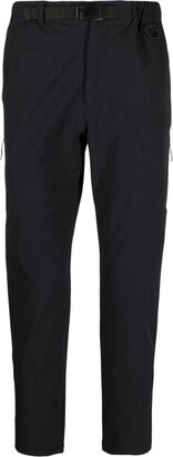 Black Cropped Slim Cut Trousers