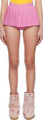 SSENSE Exclusive Pink Pleated Skort