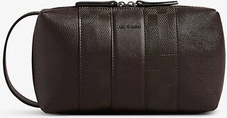 Mens Brn-choc House Check Faux-leather Organiser