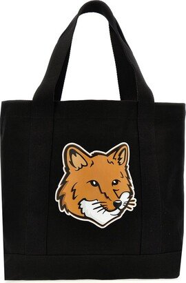 Fox Head Printed Large Tote Bag