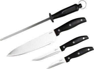 Granger 4 Piece Stainless Steel Blade Cutlery Set in Black