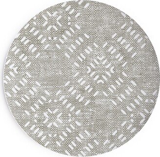 Salad Plates: Modern Farmhouse Tile - Neutral Salad Plate, Gray