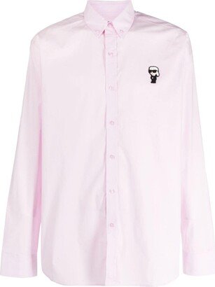 Logo-Print Cotton Shirt