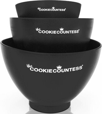 Silicone Pinch Bowls, Cookie Countess, Set Of 3 Bowls