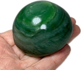 Nephrite Crystal Semisphere 58mm - Nephrite Jade From Russia