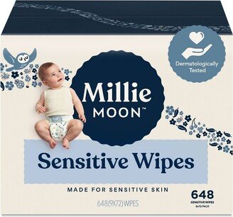 Millie Moon Sensitive Wipes Jumbo Box - 648ct