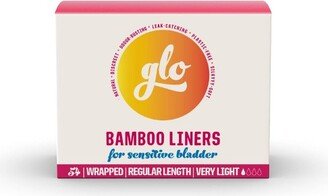 Here We Flo Megapack of Bamboo Liners for Sensitive Bladder for Leak Protection and Comfort - 54ct