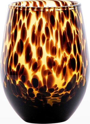 Puro Tortoiseshell 15 oz. Stemless Wine Glass