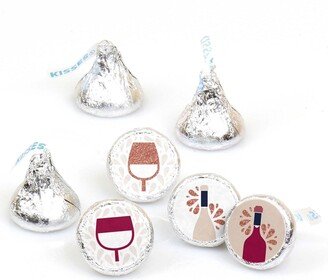 Big Dot Of Happiness But First, Wine - Wine Tasting Party Round Candy Sticker Favors (1 sheet of 108)