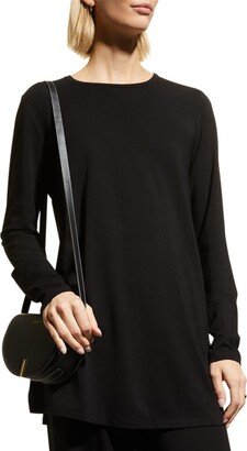 Petite Side-Slit Jersey Tunic