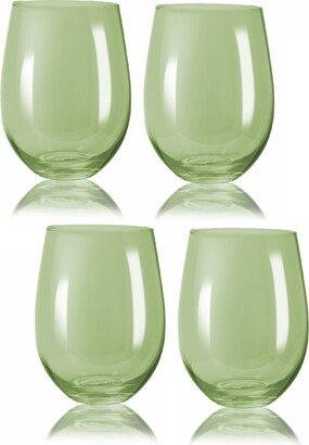 Carnival Stemless Wine Glasses, 19 oz, Set of 4