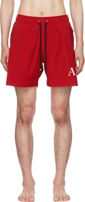 Red M.A. Swim Shorts