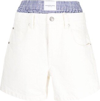 Layered Denim Boxer Shorts