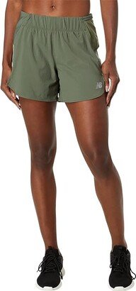 Impact Run 5 Shorts (Deep Olive Green) Women's Shorts