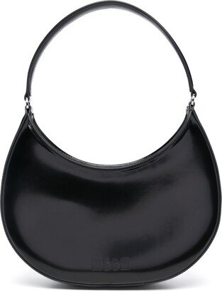 Logo-Debossed Faux-Leather Hobo Bag