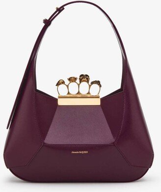 Women's The Jewelled Hobo Bag In Burgundy