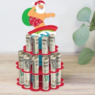 Big Dot of Happiness Tropical Christmas DIY Beach Santa Holiday Party Money Holder Gift Cash Cake