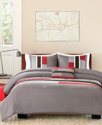 Mi Zone Pipeline Reversible 4-Pc. Comforter Set, Full/Queen