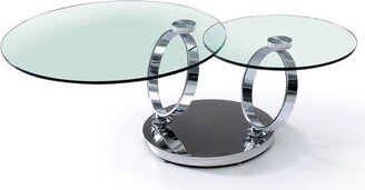 HCD Engagement Coffee Table - Largeglass:17Hx31.5ØSmallglass:16.25H x 22Ø