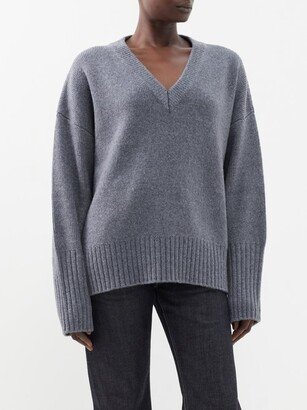 Ana V-neck Wool-blend Sweater